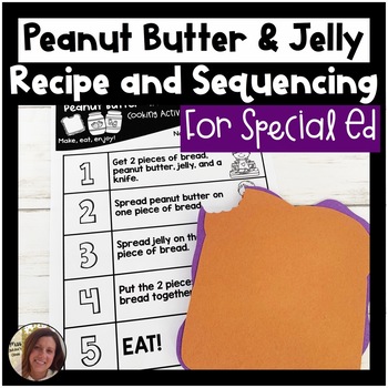 Preview of Peanut Butter & Jelly Visual Recipe and Sequencing | Special Ed Resource