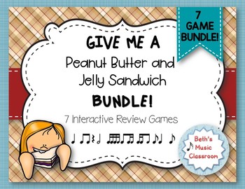Preview of Peanut Butter & Jelly Sandwich Rhythm Reading - 7 Item BUNDLE