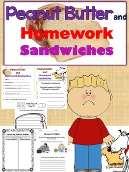 Preview of Peanut Butter and Homework Sandwiches