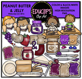 Peanut Butter and Jelly Clip Art Bundle {Educlips Clipart}