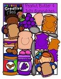 Peanut Butter and Jelly KIDS {Creative Clips Digital Clipart}
