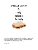 Peanut Butter and Jelly Sandwich Activity