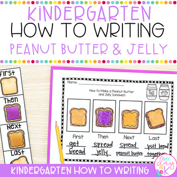 Preview of How to make a Peanut Butter and Jelly Sandwich | Kindergarten How to Writing