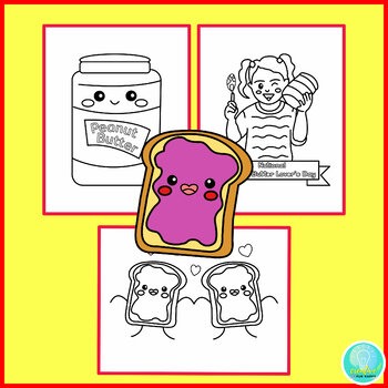 peanut butter and jelly sandwich coloring page