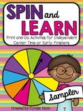 Spin and Learn - Print and Go Activities for Centers & Ear