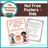Peanut Free/Nut-Free Classroom Poster - Kids