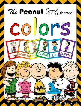 Preview of Colors: Snoopy Charlie Brown The Peanuts Gang Theme Inspired