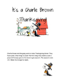 Peanuts Coin and Money Thanksgiving Booklet