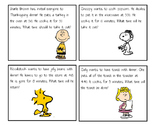 Peanuts Elapsed Time Thanksgiving Task Cards