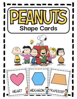 Preview of Peanuts Shape Cards