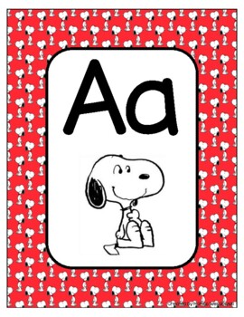 Peanuts/Snoopy Alphabet Set