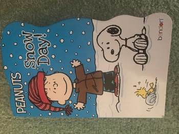Preview of Peanuts Snow Day! Adapted Board Book