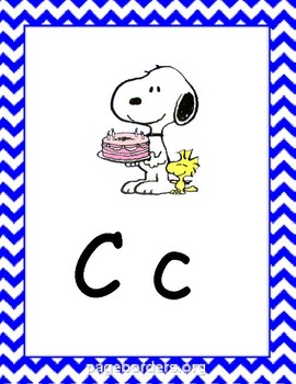 Snoopy Alphabet