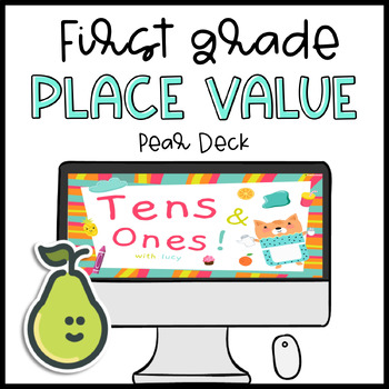 Preview of Pear Deck™ 1st Grade Math Place Value Counting Tens and Ones Distance Learning