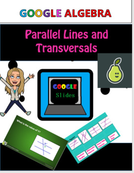 Preview of Pear Deck Angle Relationships in Parallel Lines Transversals Google Slides