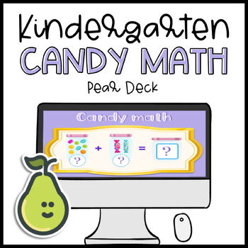 Preview of Pear Deck™ Kindergarten Addition facts Digital Activity for Distance Learning