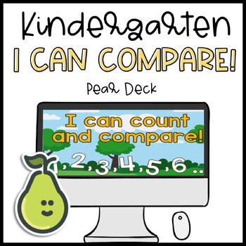 Preview of Pear Deck™ Kindergarten Math Count-Compare Groups Within 10 Distance Learning