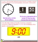 Pear Deck ¿Qué hora es? Time - digital clocks (Spanish 1, 2)