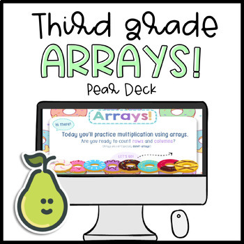 Preview of Pear Deck™ Third Grade Math Arrays Multiplication Distance Learning