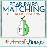 Recorder Fingering Matching - Pear Pairs