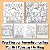 Pearl Harbor Coloring Pages World War II Writing Activitie