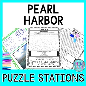 Preview of Pearl Harbor PUZZLE STATIONS: Introduction to World War II, Pearl Harbor Day