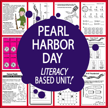 Preview of Pearl Harbor Day National Holidays Unit for Primary Grades – Informational Text