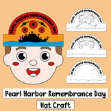 Pearl Harbor Day Writing Activities Hat Craft Crown Colori