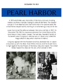 Pearl Harbor Reading Comprehension