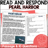 Pearl Harbor Reading Passage Comprehension Questions - His