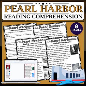 Preview of Pearl Harbor Remembrance Day: Nonfiction Reading Passage & Questions World War 2