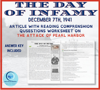 Preview of Pearl Harbor Remembrance Worksheet