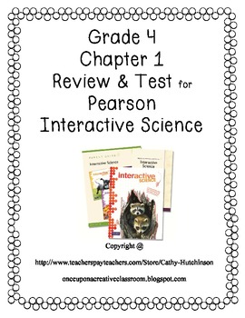 Pearson Interactive Science Series for 4th Grade - Chapter 1 Review and