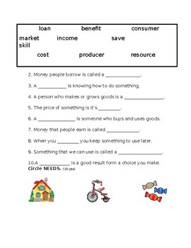 Pearson My World Grade 2 Chapter 2 Study Sheet and Assessment | TPT