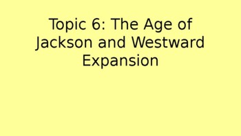 Preview of Pearson My World Interactive American History Series Topic 6 PowerPoint