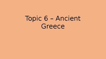 Preview of Pearson My World Interactive World History Topic 6 Ancient Greece PowerPoint