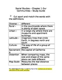 Pearson My World Social Studies - 3rd Grade Chapter 1 Study Guide