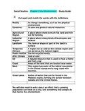 Pearson My World Social Studies - 3rd Grade Chapter 2 Study Guide