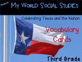 Pearson My World Texas Social Studies Vocabulary Cards ~TE