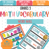 Pearson Numbers Compatible Math Word Wall