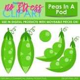 Peas In A Pod Clip Art (Digital Use Ok!)