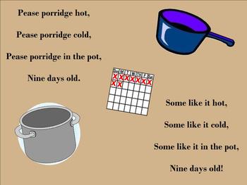 Preview of Pease Porridge Hot! (Preparing Ta, Ti-Ti, and Z)-SMARTBOARD/NOTEBOOK EDITION