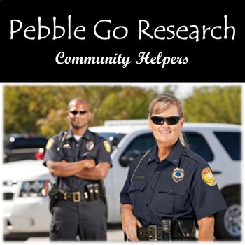 Preview of Pebble Go Community Helpers Research, Note-taking, Writing to Source