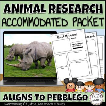 Preview of Animal Research Packet Project: Writing, Reading Comprehension