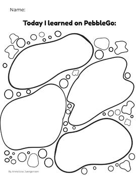 Preview of PebbleGo Graphic Organizer