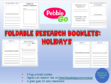 PebbleGo Holidays Research Booklet