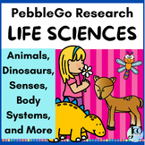 PebbleGo Research, Graphic Organizers for Animals, Insects