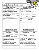 PebbleGo ~ Thunderstorms Research Graphic Organizer