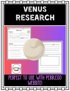 Preview of PebbleGo Venus Research