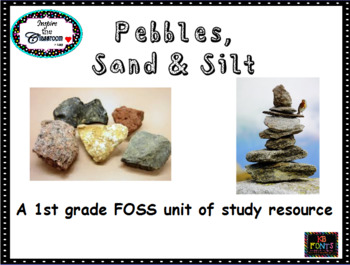 Preview of Pebbles, Sand & Silt:  FOSS ActivInspire flipchart and activities